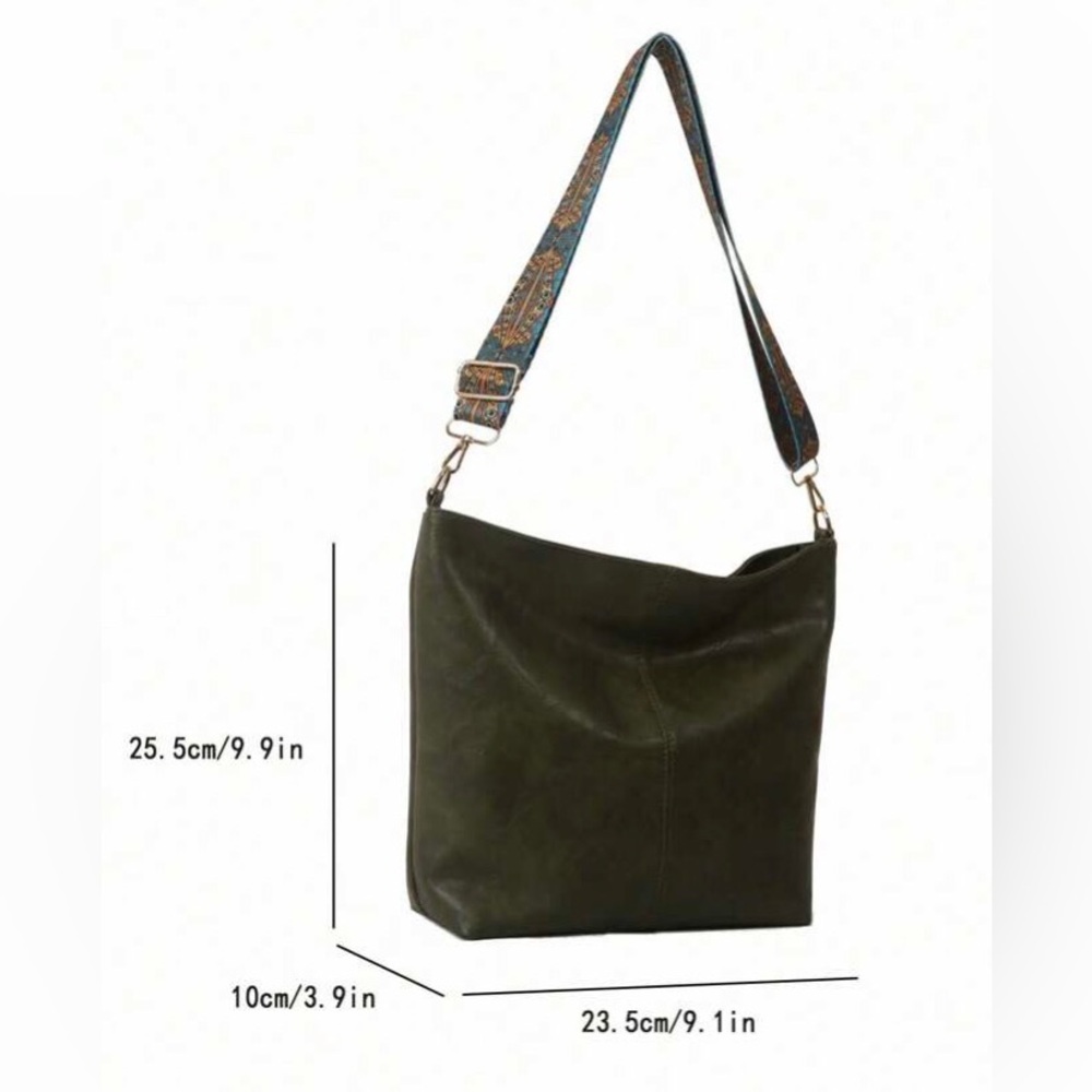 Women’s faux leather crossbody bag - Picture 2 of 2